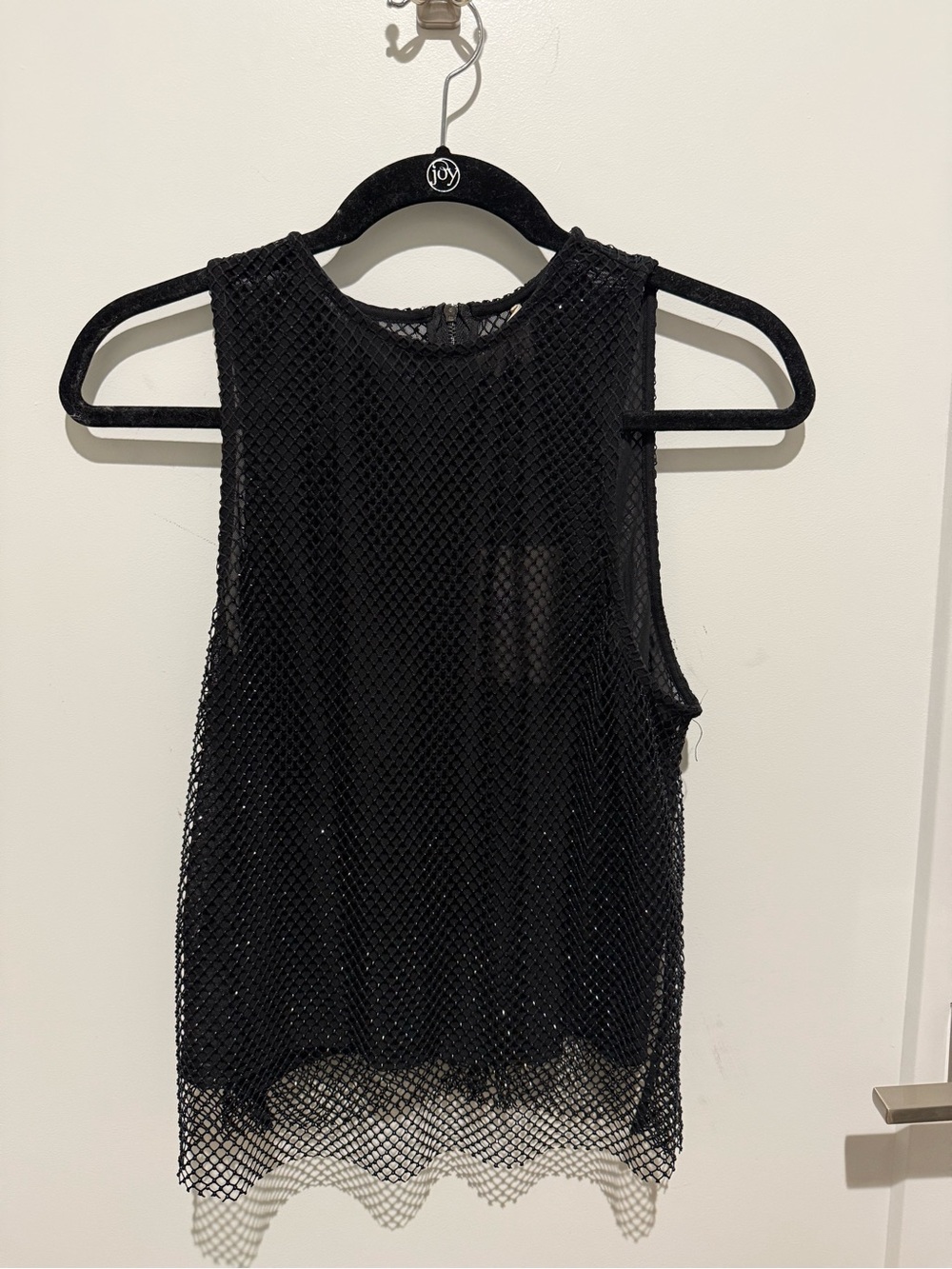 Elan Black Sleeveless Tank Top - Small